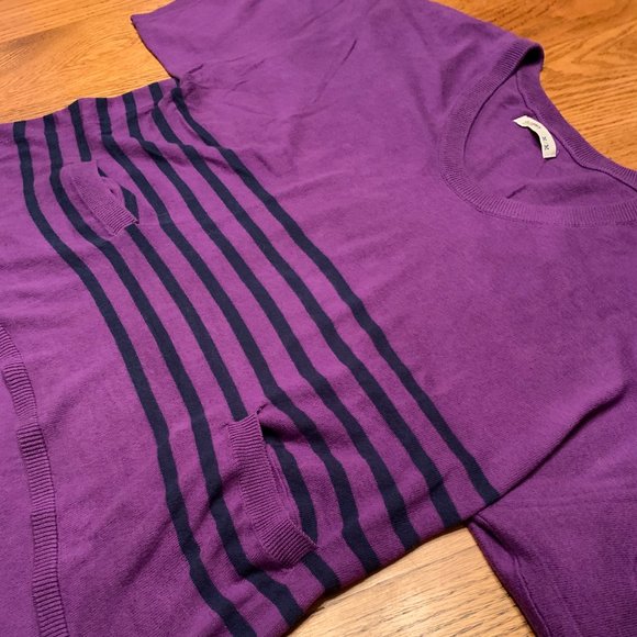 "Old Navy" sweater, purple, high/low, EUC, M - Picture 2 of 14